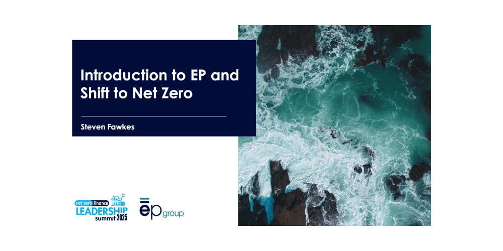 Download the Introduction to ep group and Shift to Net Zero document