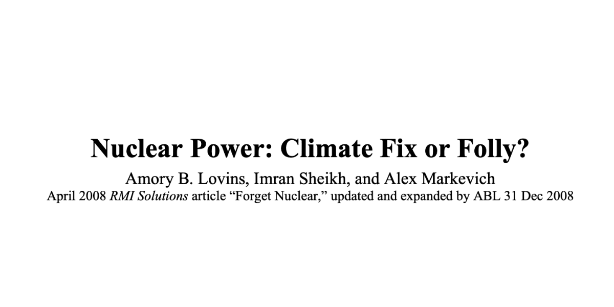 Download the Nuclear Power: Climate Fix or Folly? document